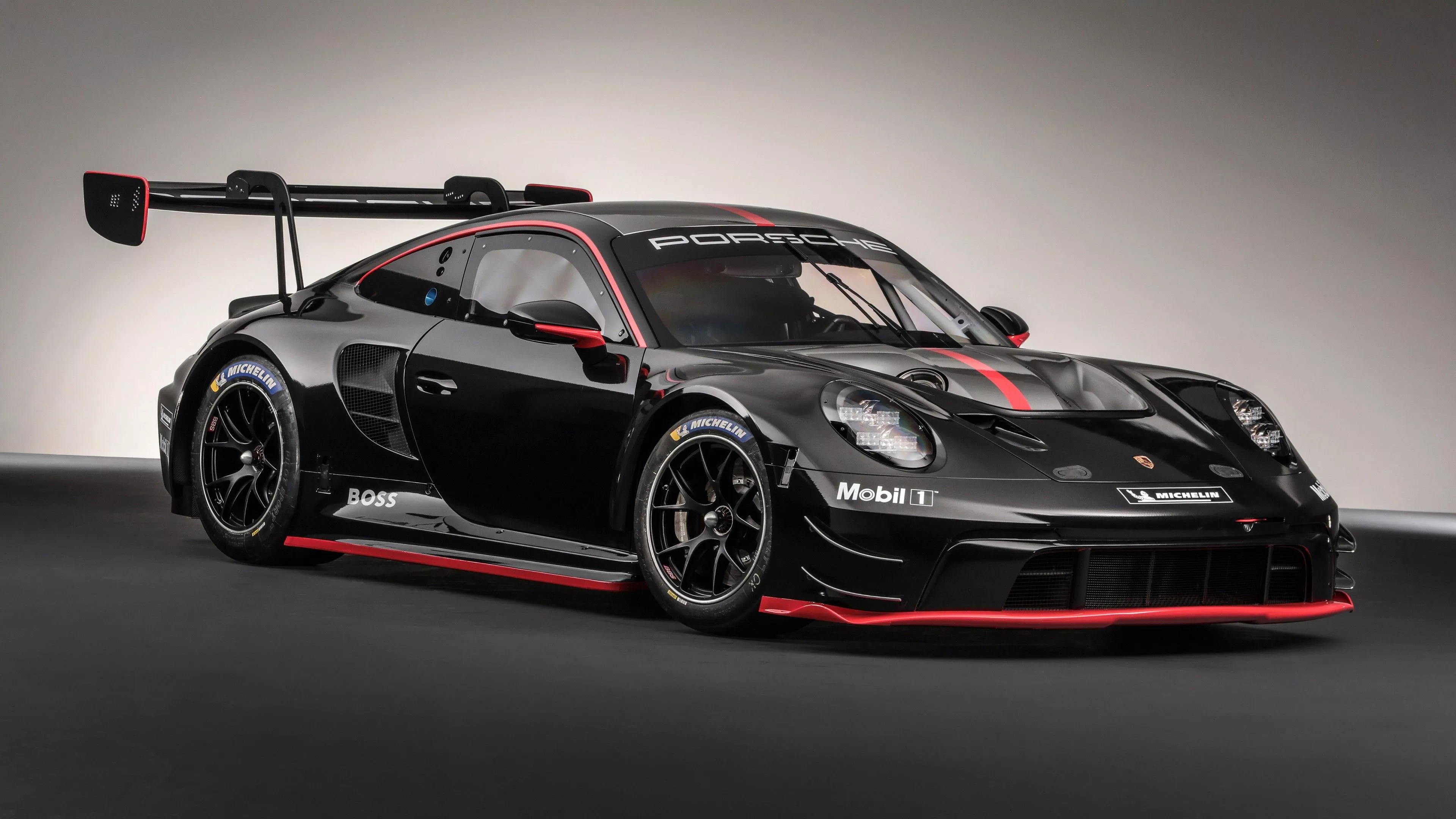 Black Porsche 911 GT3 R Car 2022 4K 5K