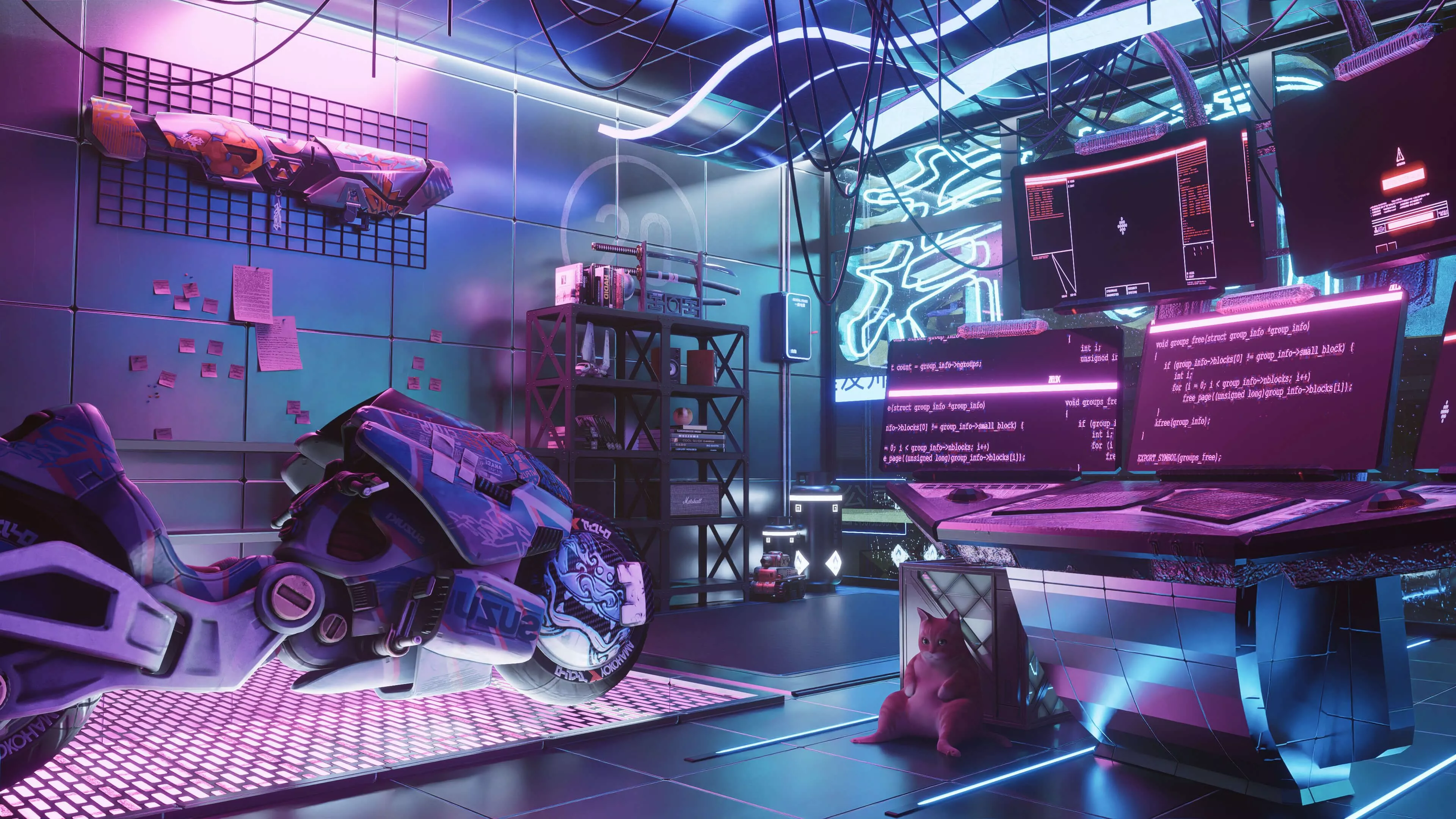 Cyberpunk Room by shanevmm. RenderHub