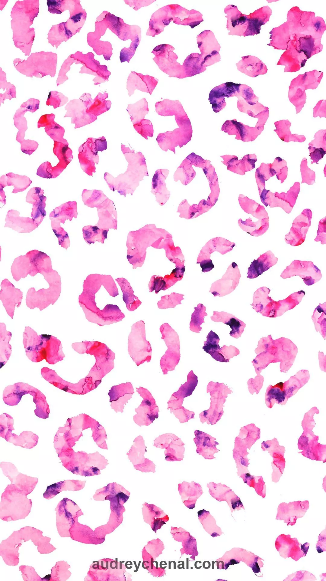 pink purple ombre leopard watercolor