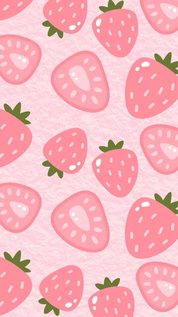 strawberry aesthetic wallpaper. cute