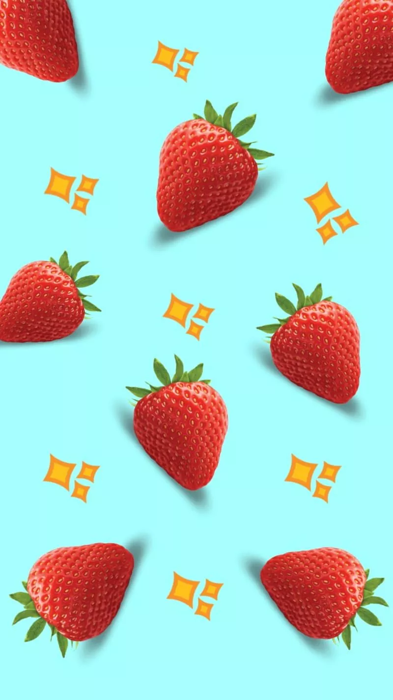 Strawberries, aesthetic, fruits