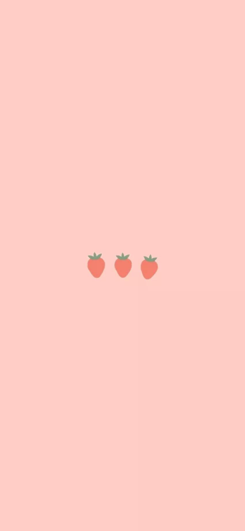Cute pink strawberry aesthetic iPhone
