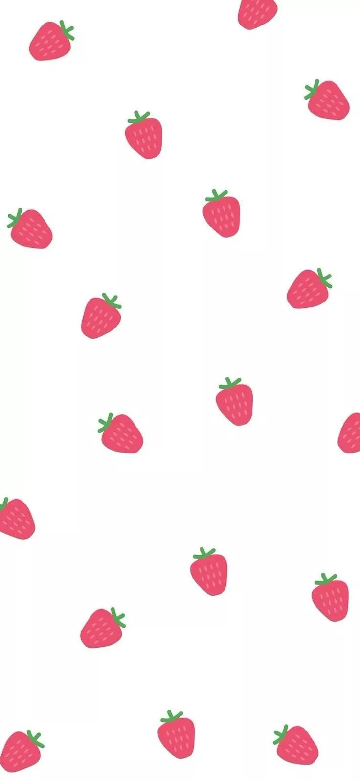 Cute Strawberry Wallpaper for iPhone