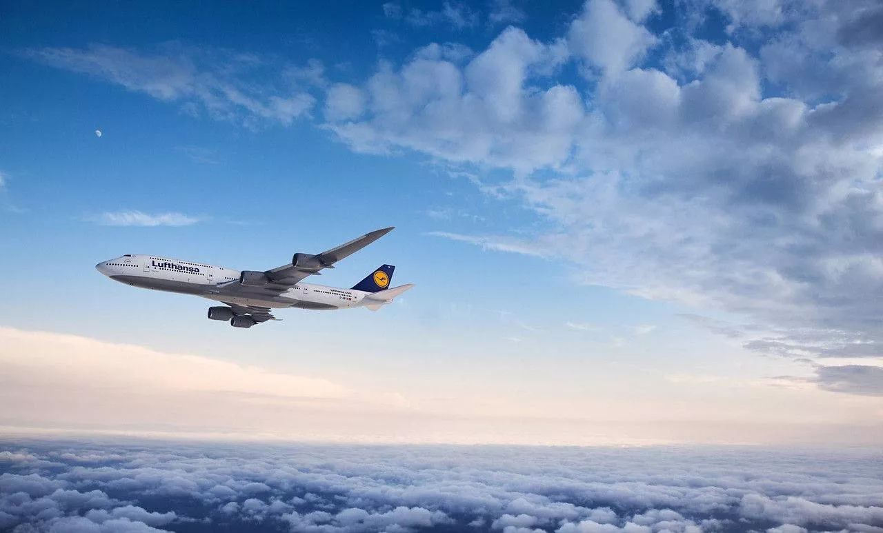 Deutsche Lufthansa Plane With A