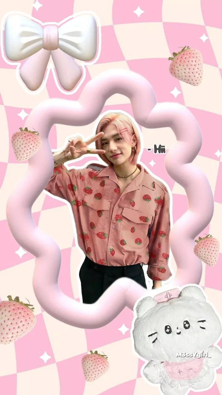 Hyunjin cute wallpaper !