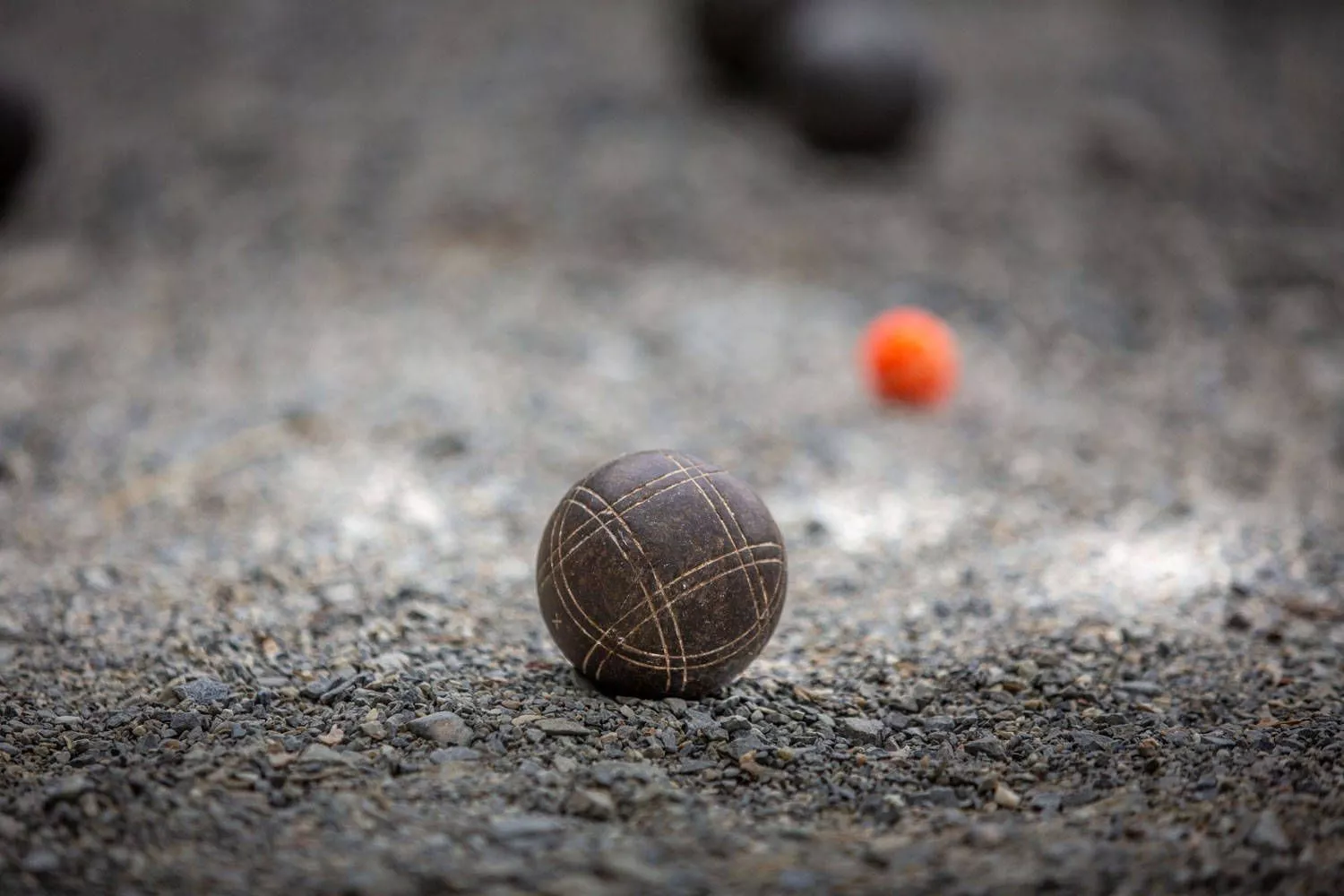 Bocce Ball Gray Aesthetic On Sand