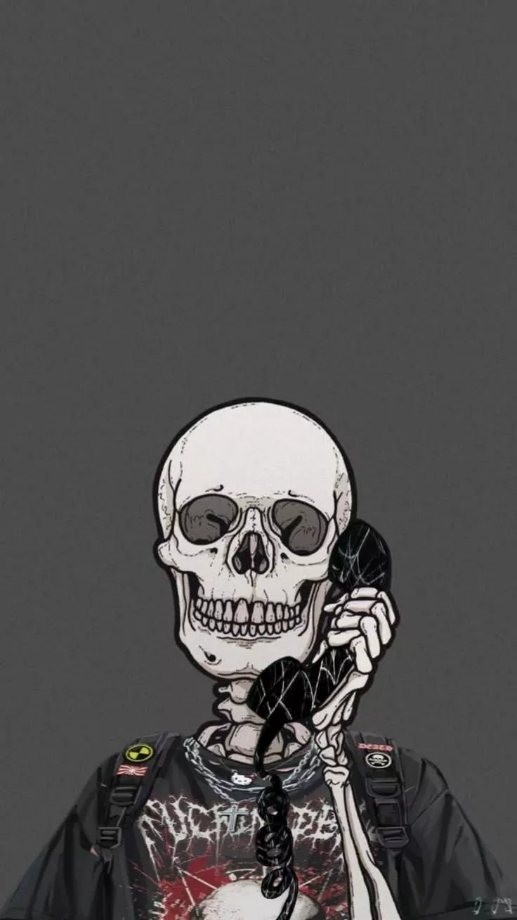 Skeleton, wallpaper