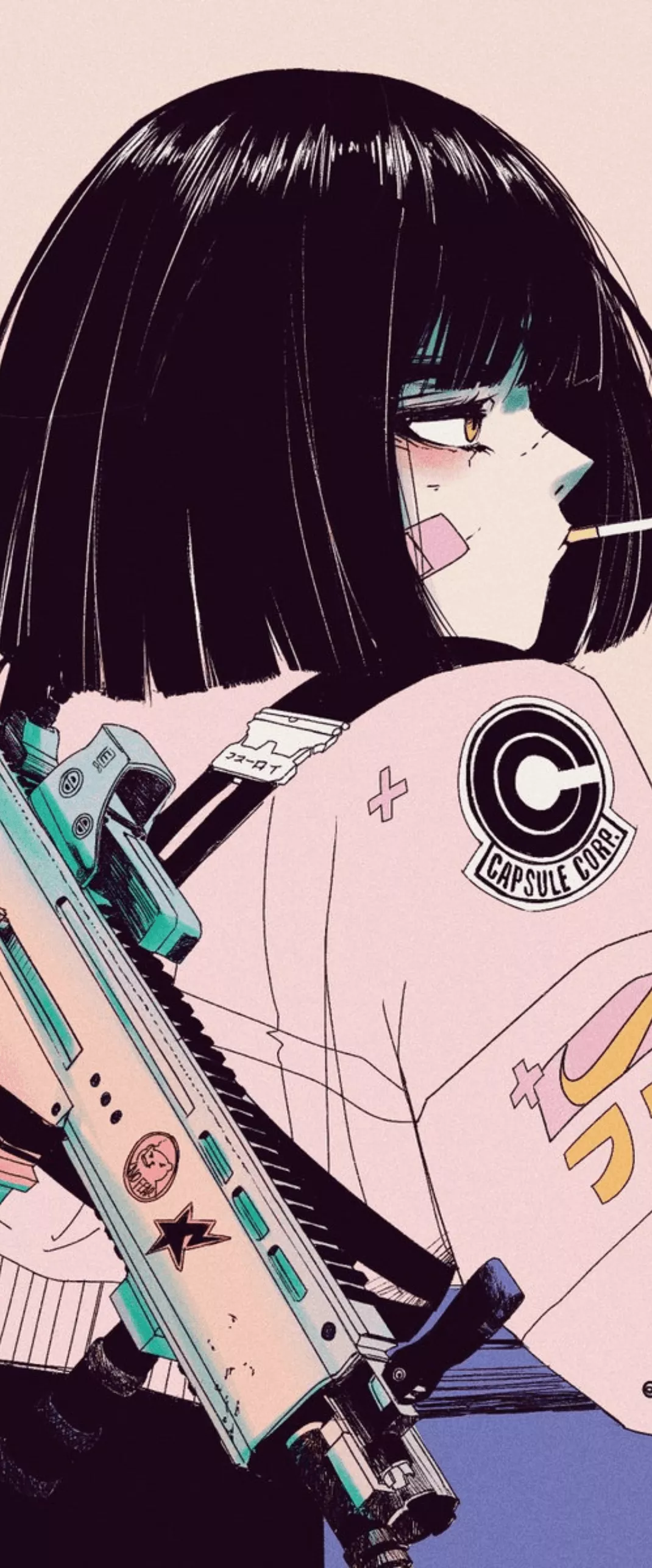 Best Vaporwave Anime Girl iPhone