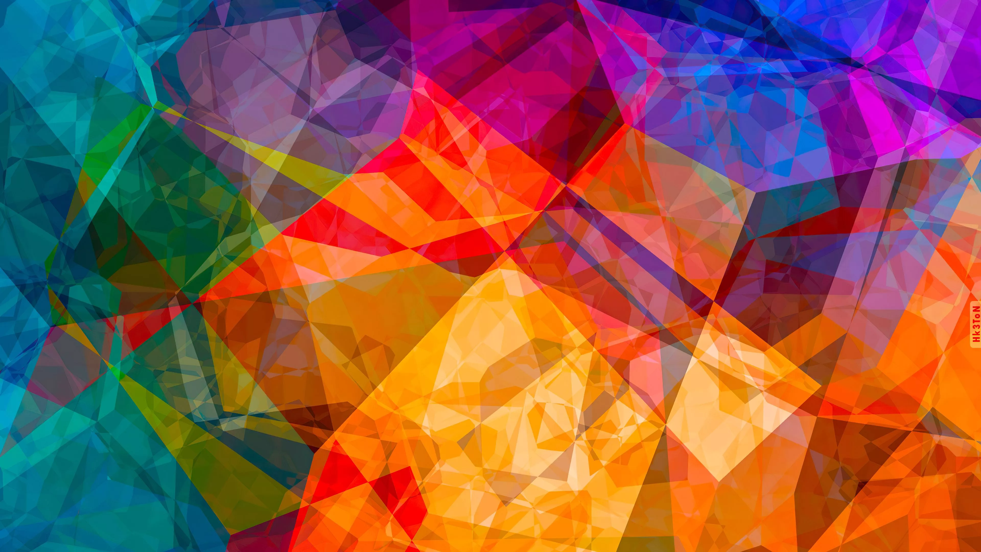 Dark Multicolor Polygon Shapes