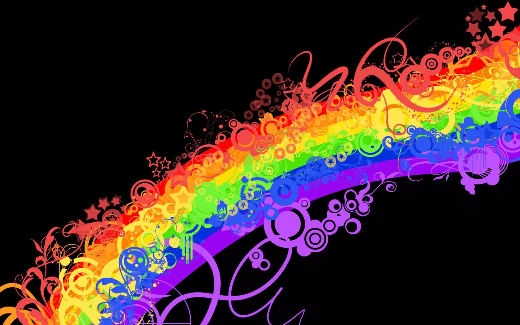 Black Rainbow Wallpaper