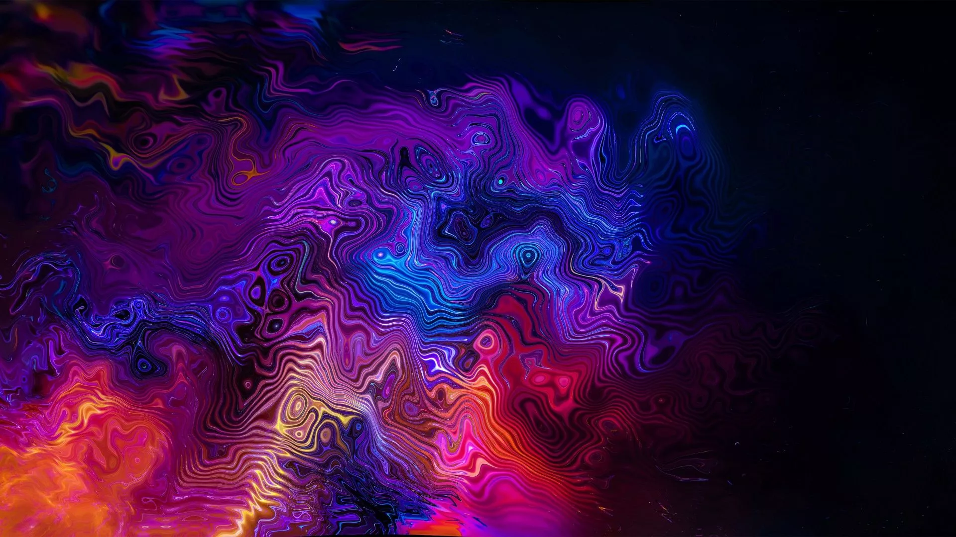 Abstract Multi Color 4K Swirl 4K HD