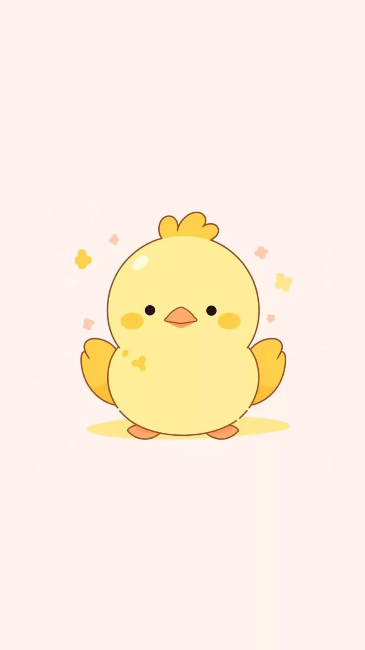 Cute Easter Chick Phone Wallpaper