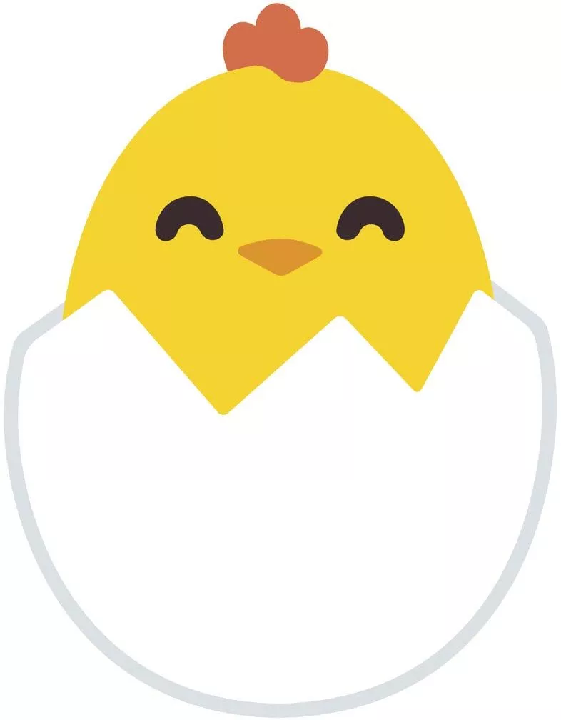 Cute Sweet Easter Baby Chick Cartoon