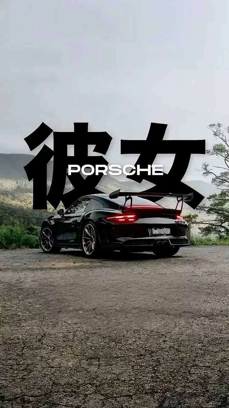 iPhone wallpaper. Porsche wallpaper. 4k