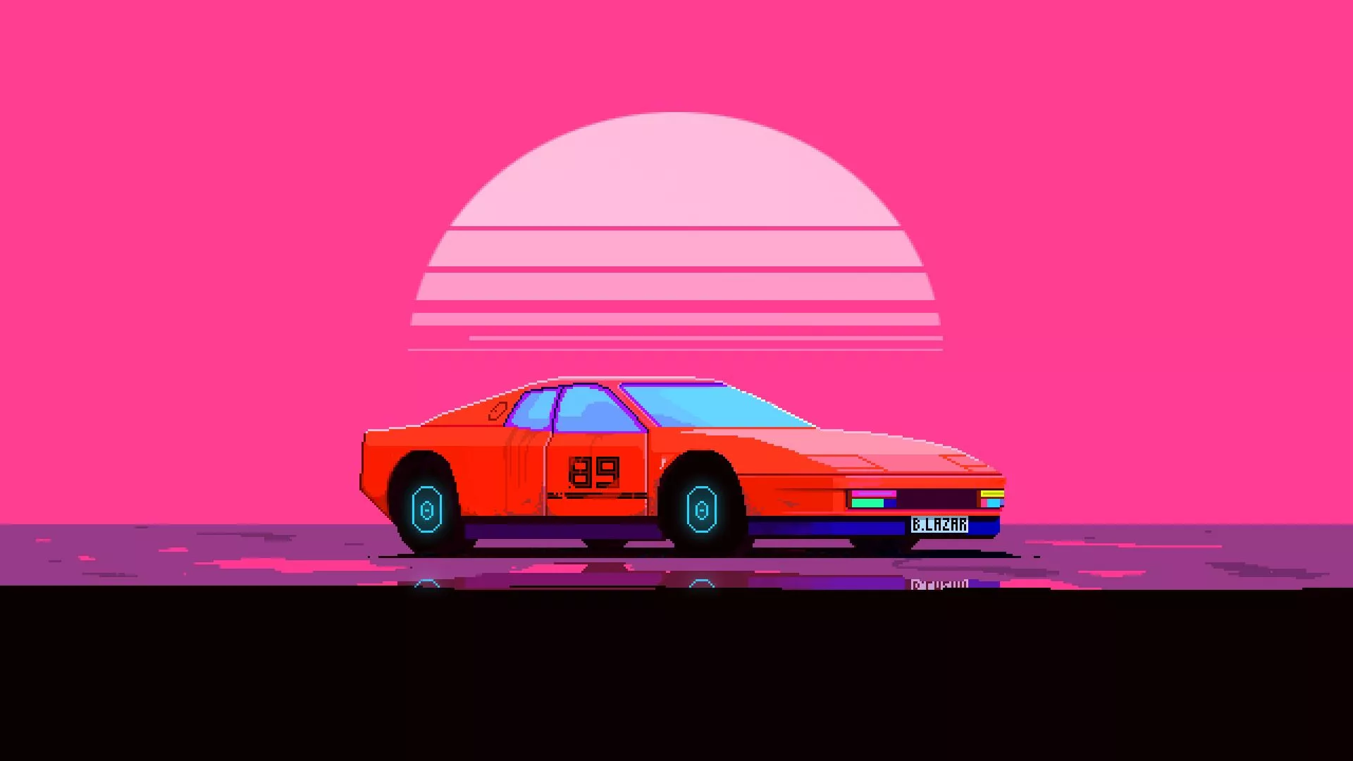 Car Pixel Art Wallpaper, HD Artist 4K
