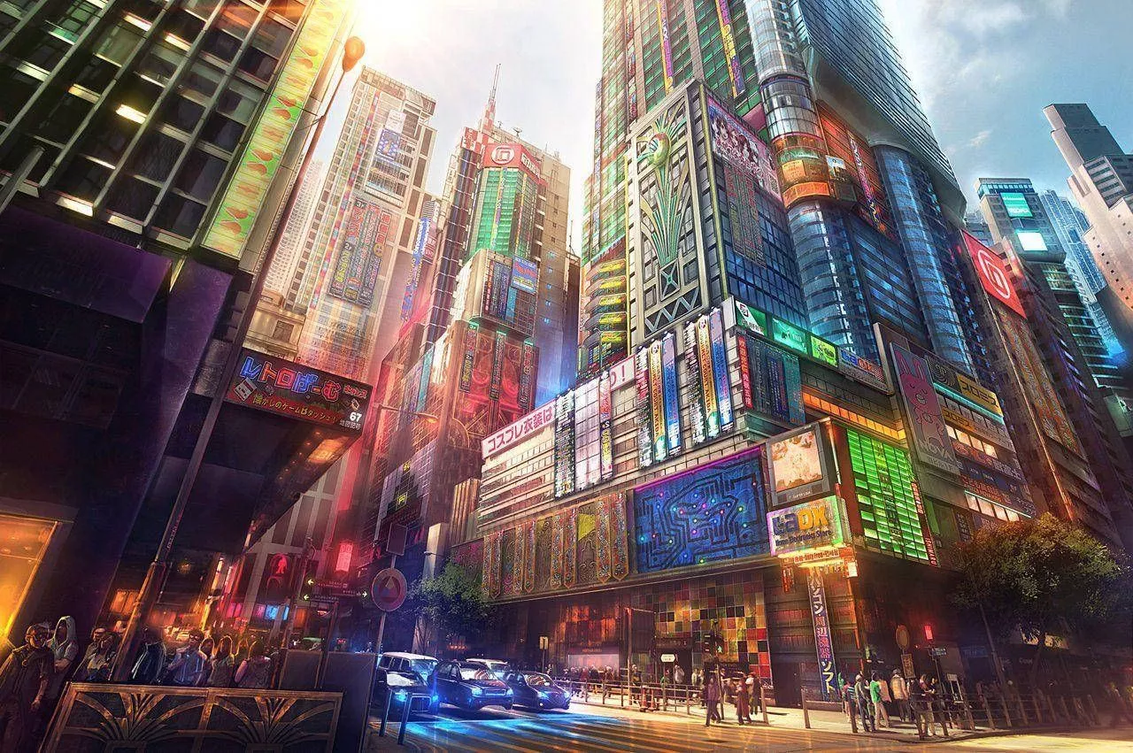 Japanese Anime City Wallpaper