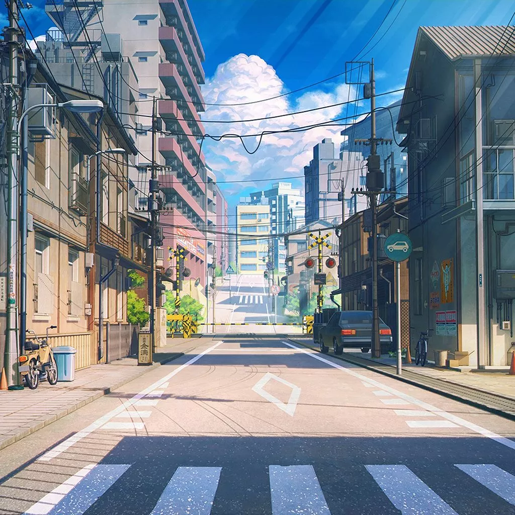Android wallpaper. art anime japan street