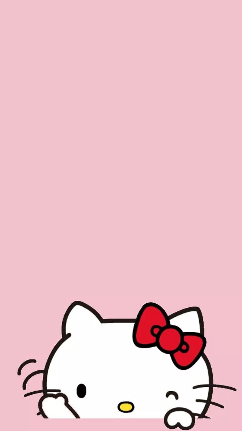 Hello, color, kitty, pink, sanrio, HD