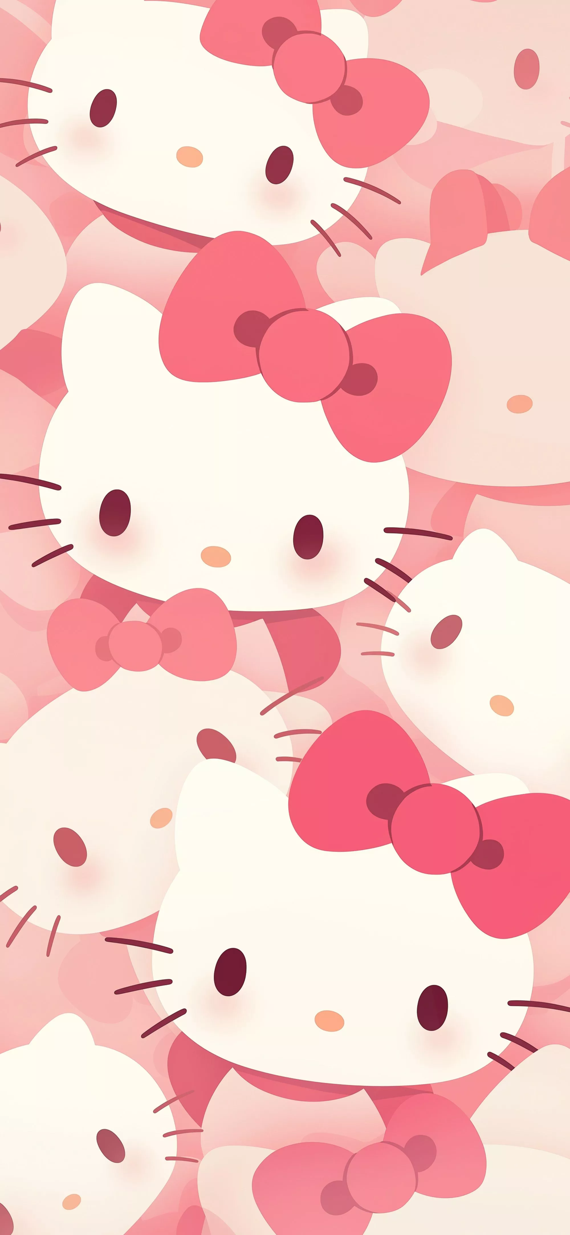 Hello Kitty Minimalist Pink Pattern