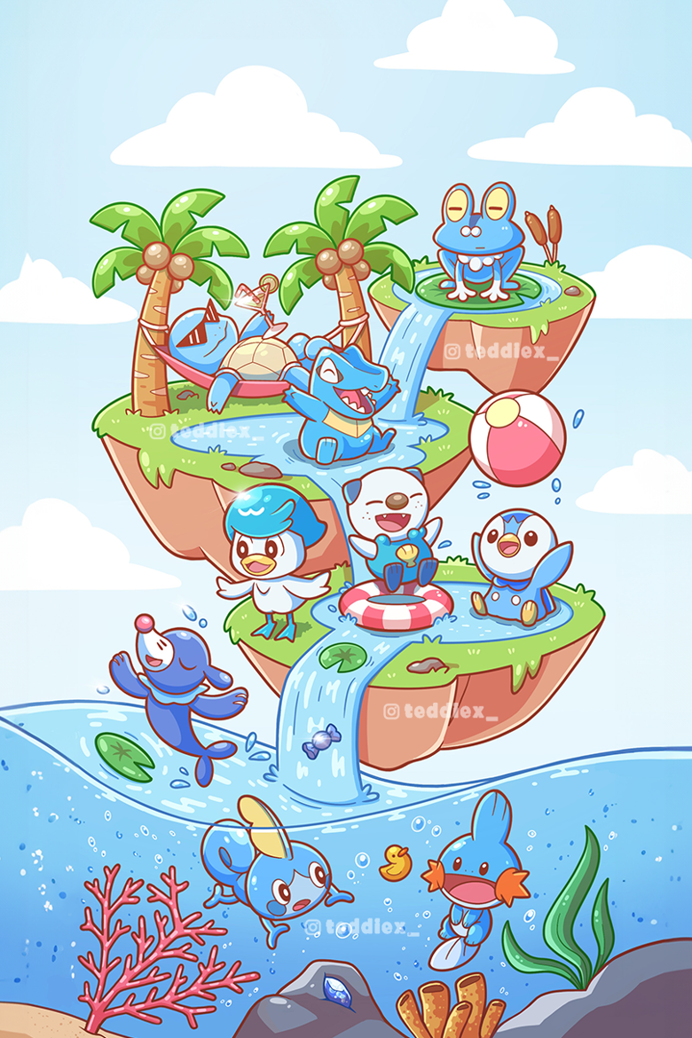 Water Type Pokemon Wallpaper
