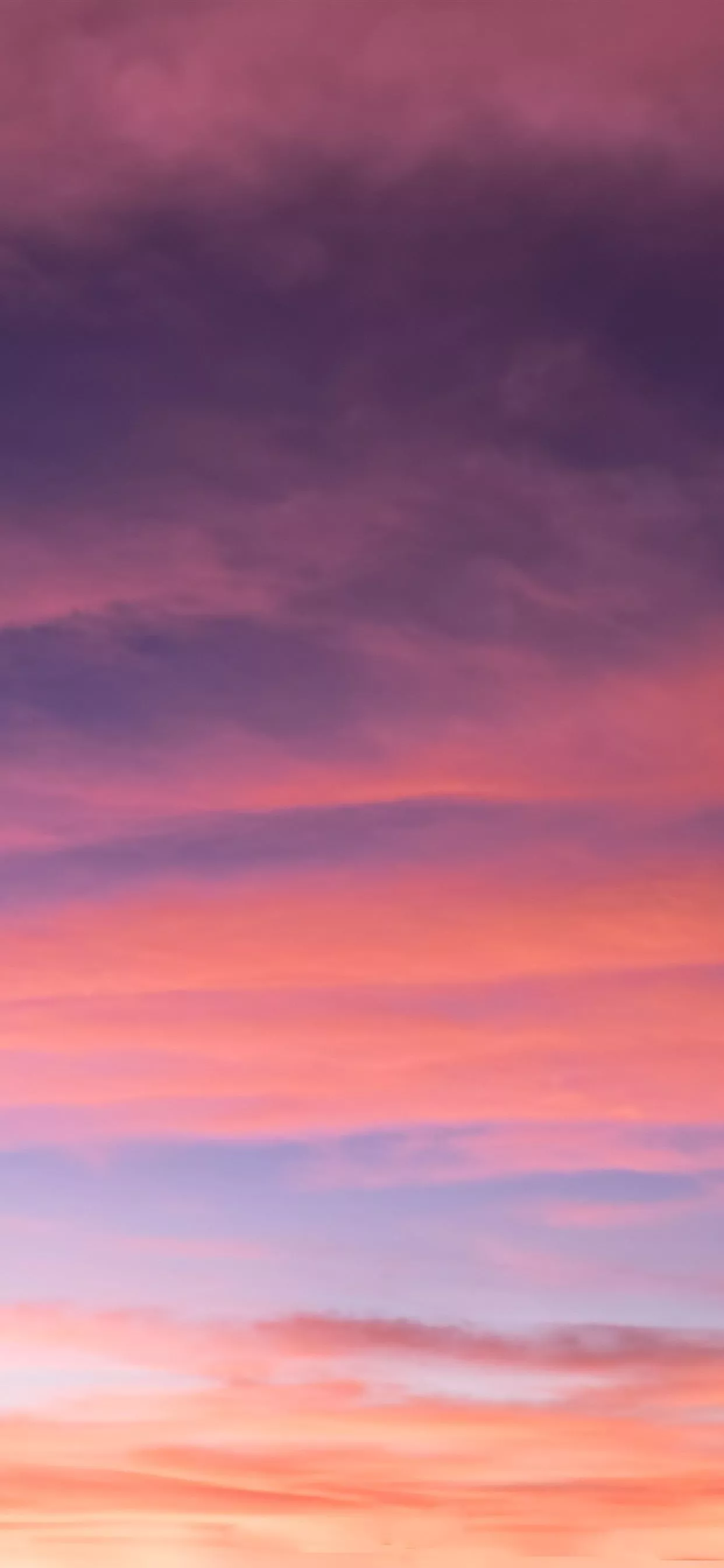 Red sky, clouds, dusk 1242x2688 iPhone