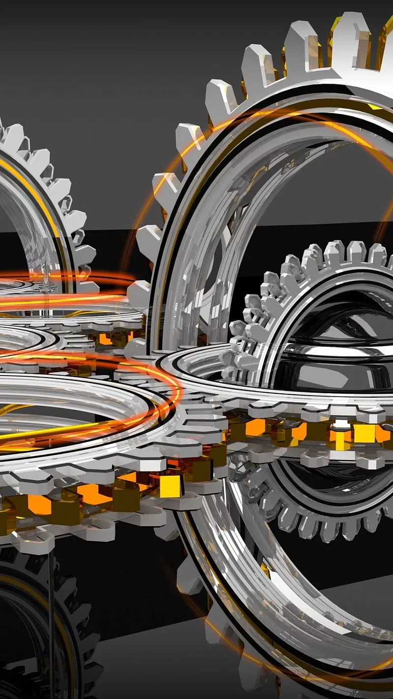 Abstract 3D, mechanic, HD phone