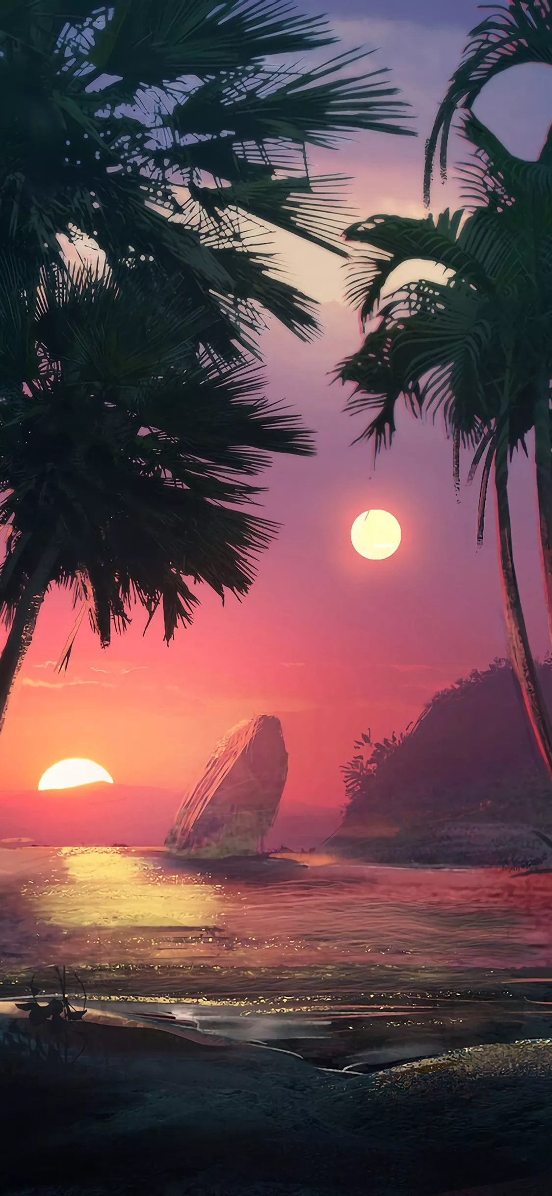 Palm Tree 4k iPhone XS, iPhone