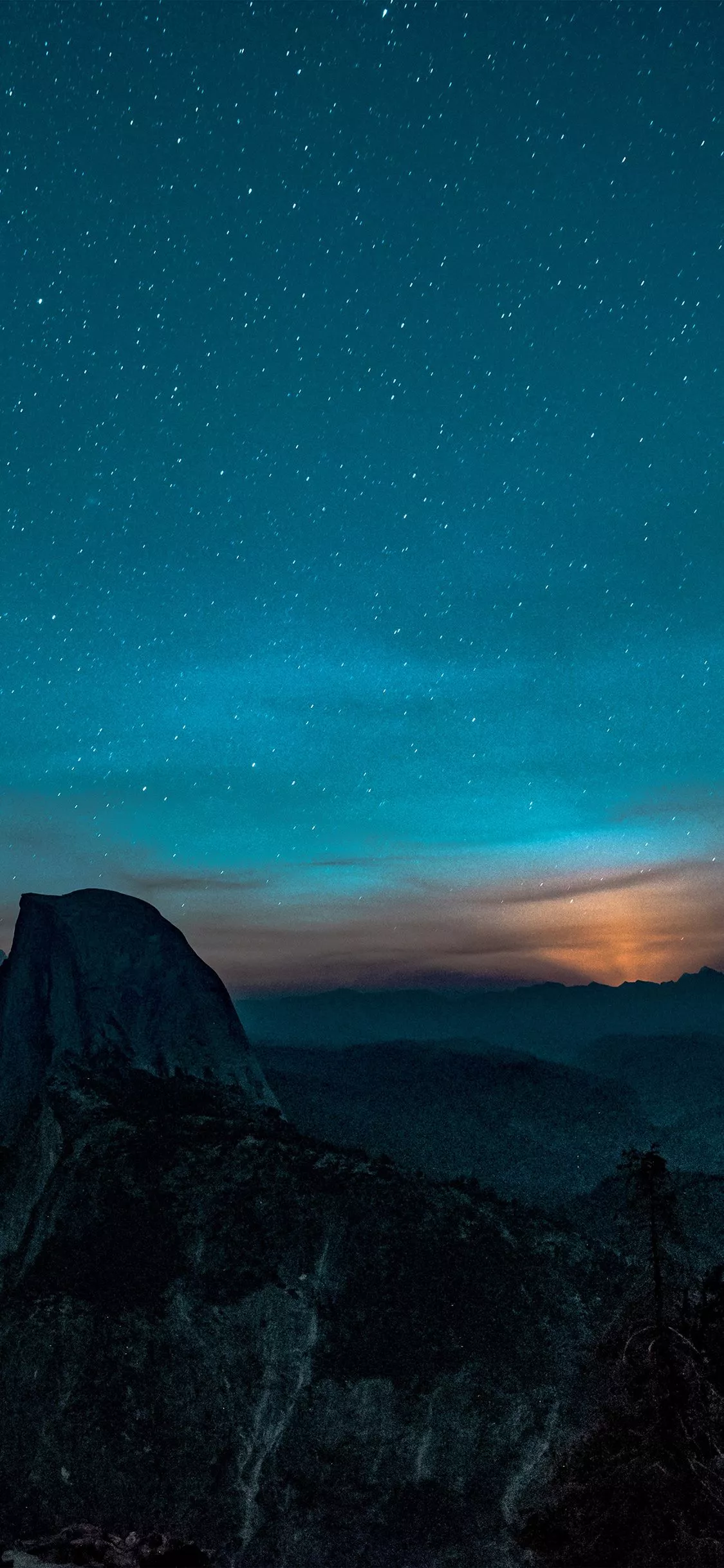 Mountain Night Sky Star Space Nature