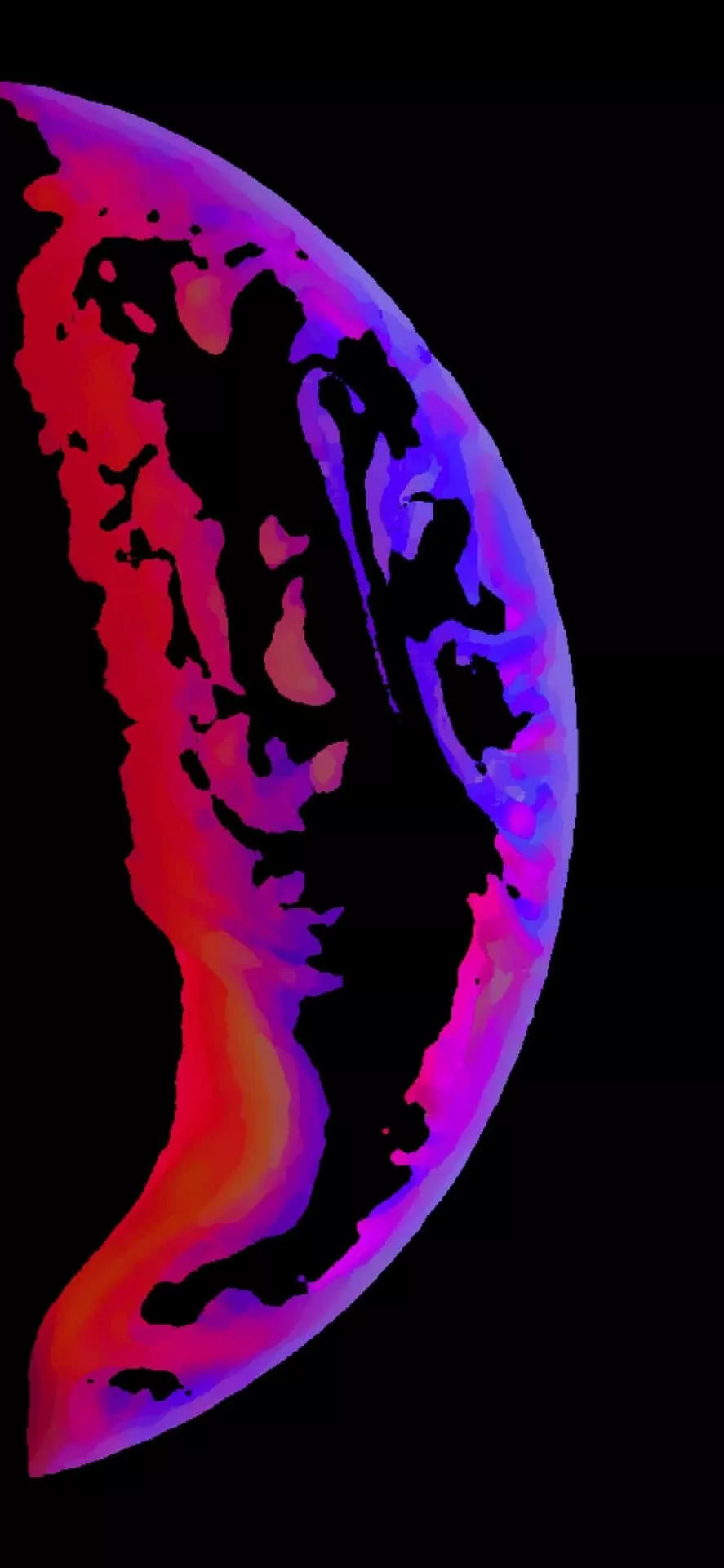 iPhones Xs Max Abstract Neon Red