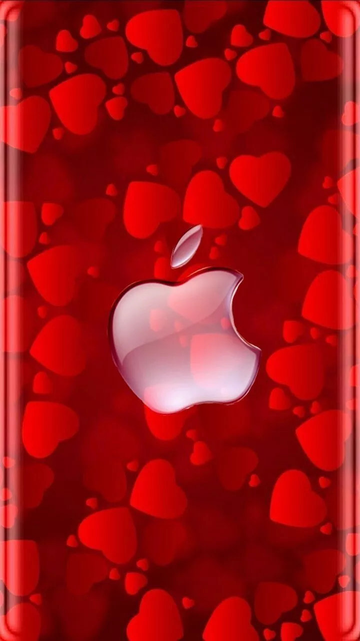 iPhone homescreen wallpaper, Apple logo