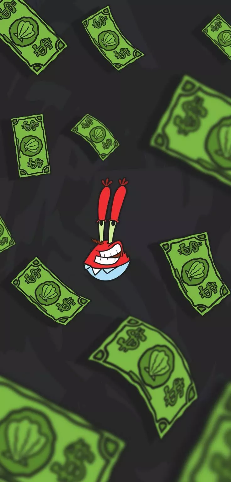 SpongeBob Mr. Krabs Dollar Cursor Phone