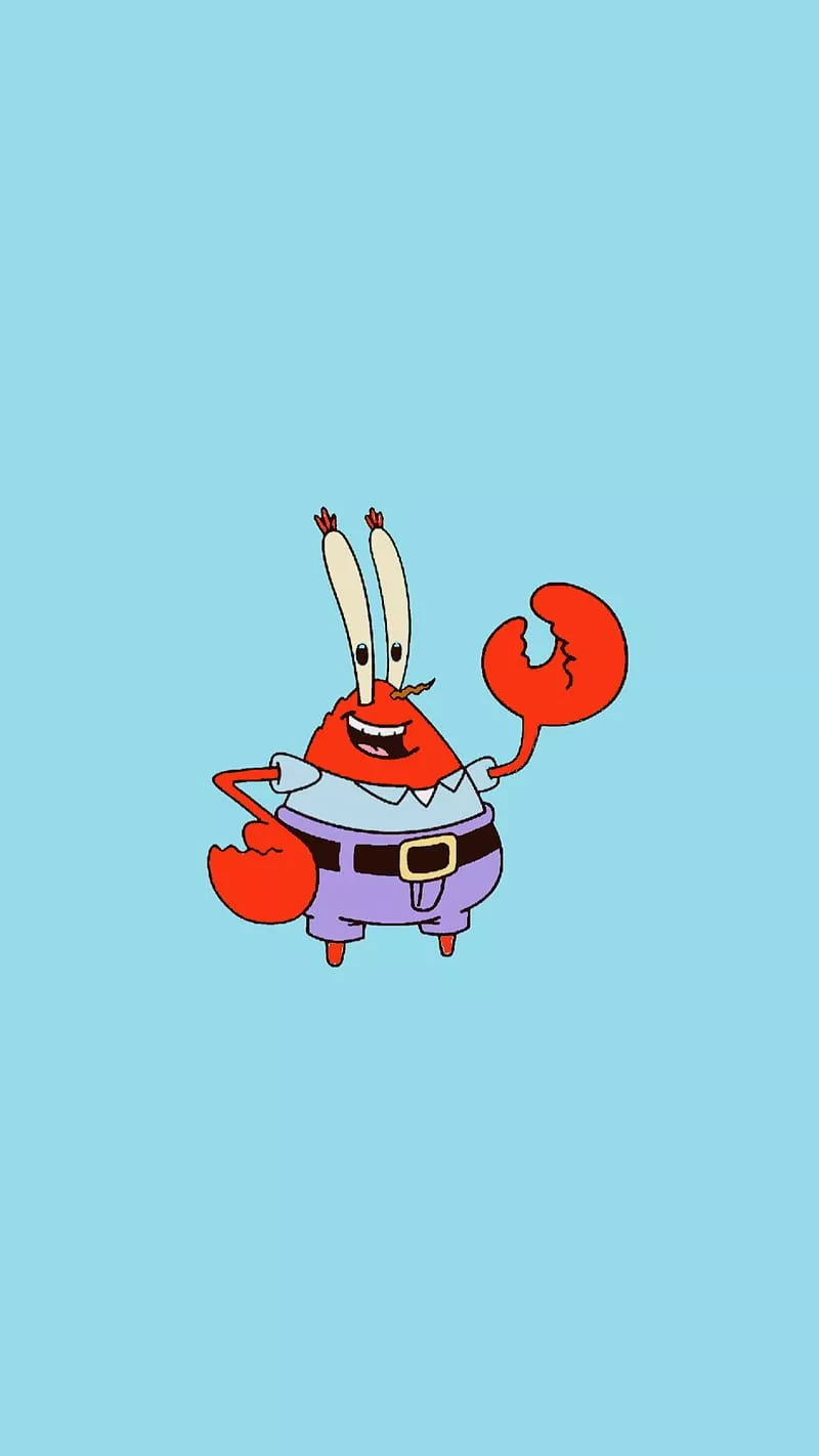 Msr Crab, love, spongebob, HD phone