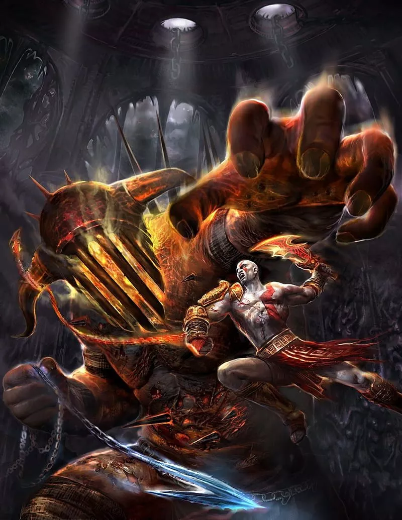 God of war 3, hades, kratos, HD phone wallpaper