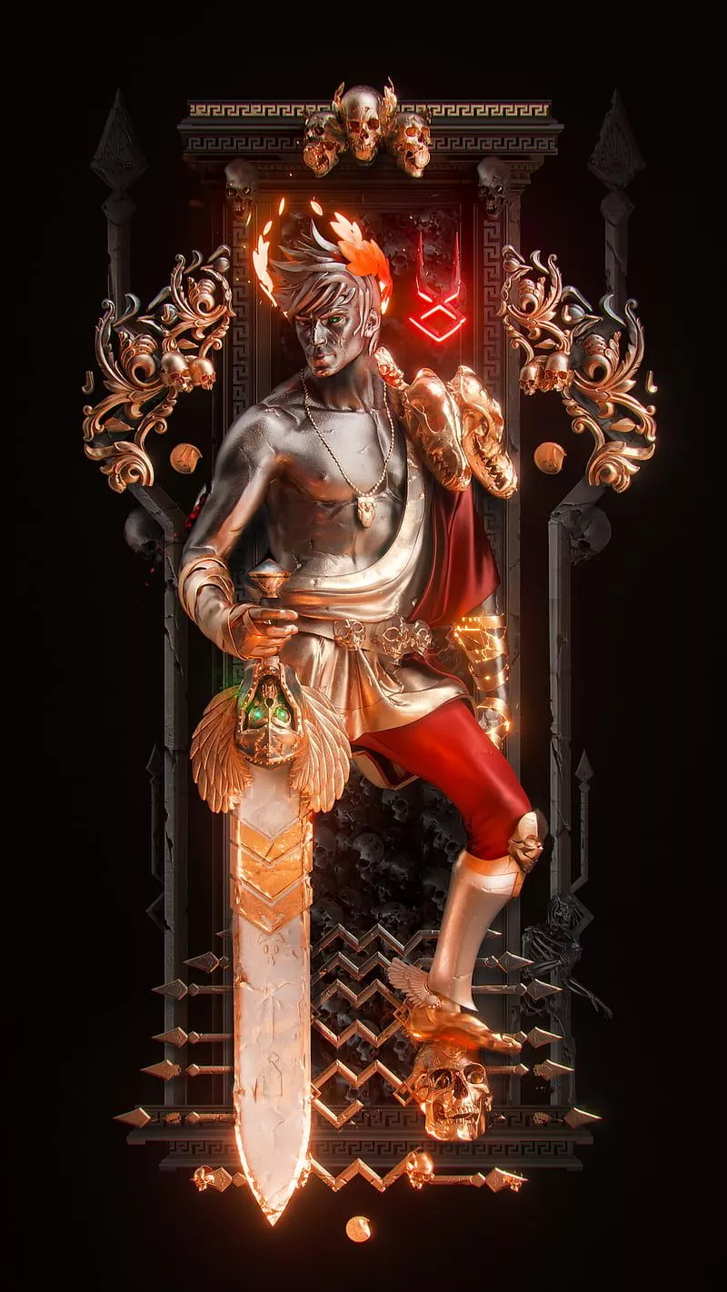 Death Defiance, art, game, hades, video