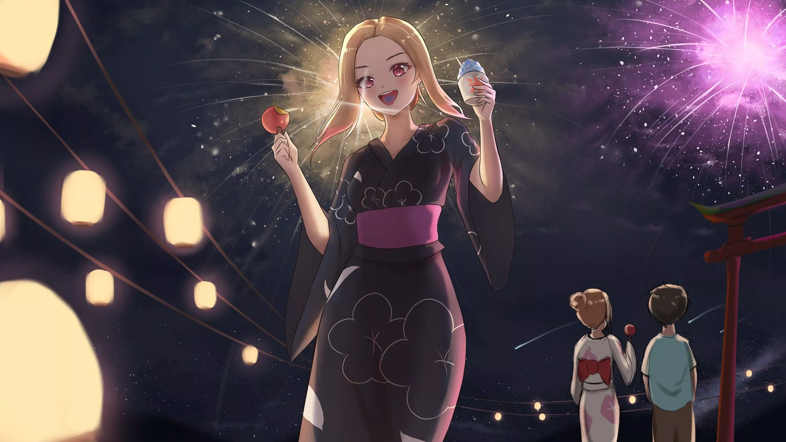 Marin Kitagawa Fireworks Dark Sky