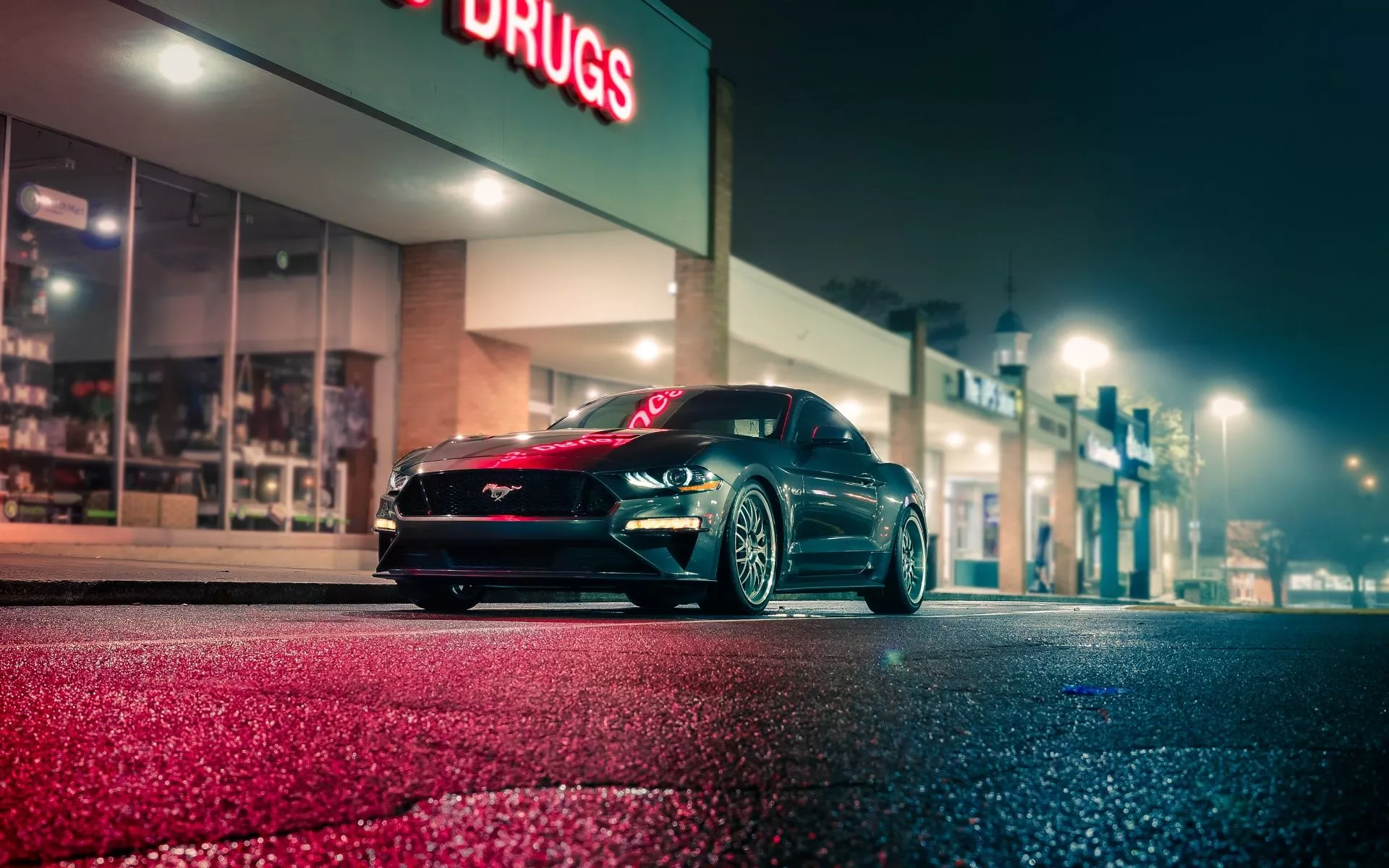 Ford Mustang Wallpaper 4K, Night, City