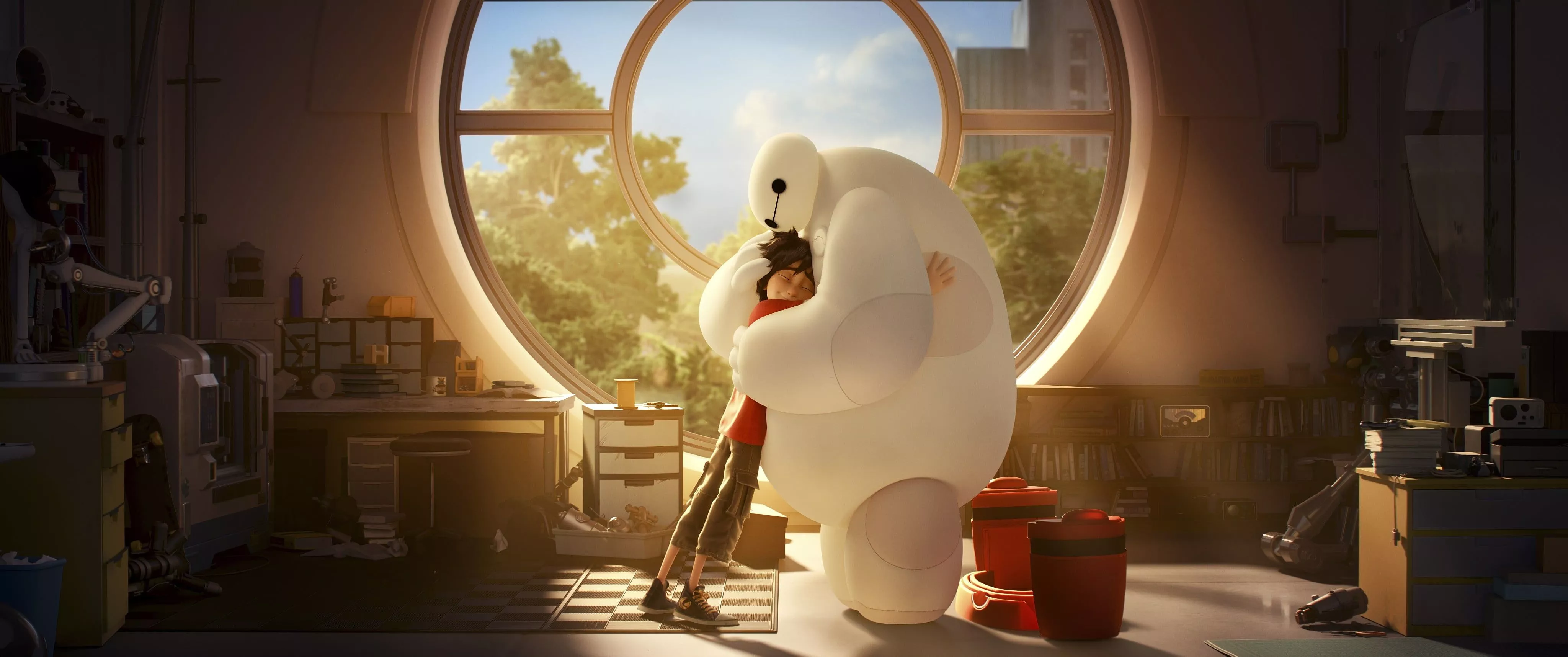 black desk lamp, Baymax Big Hero 6