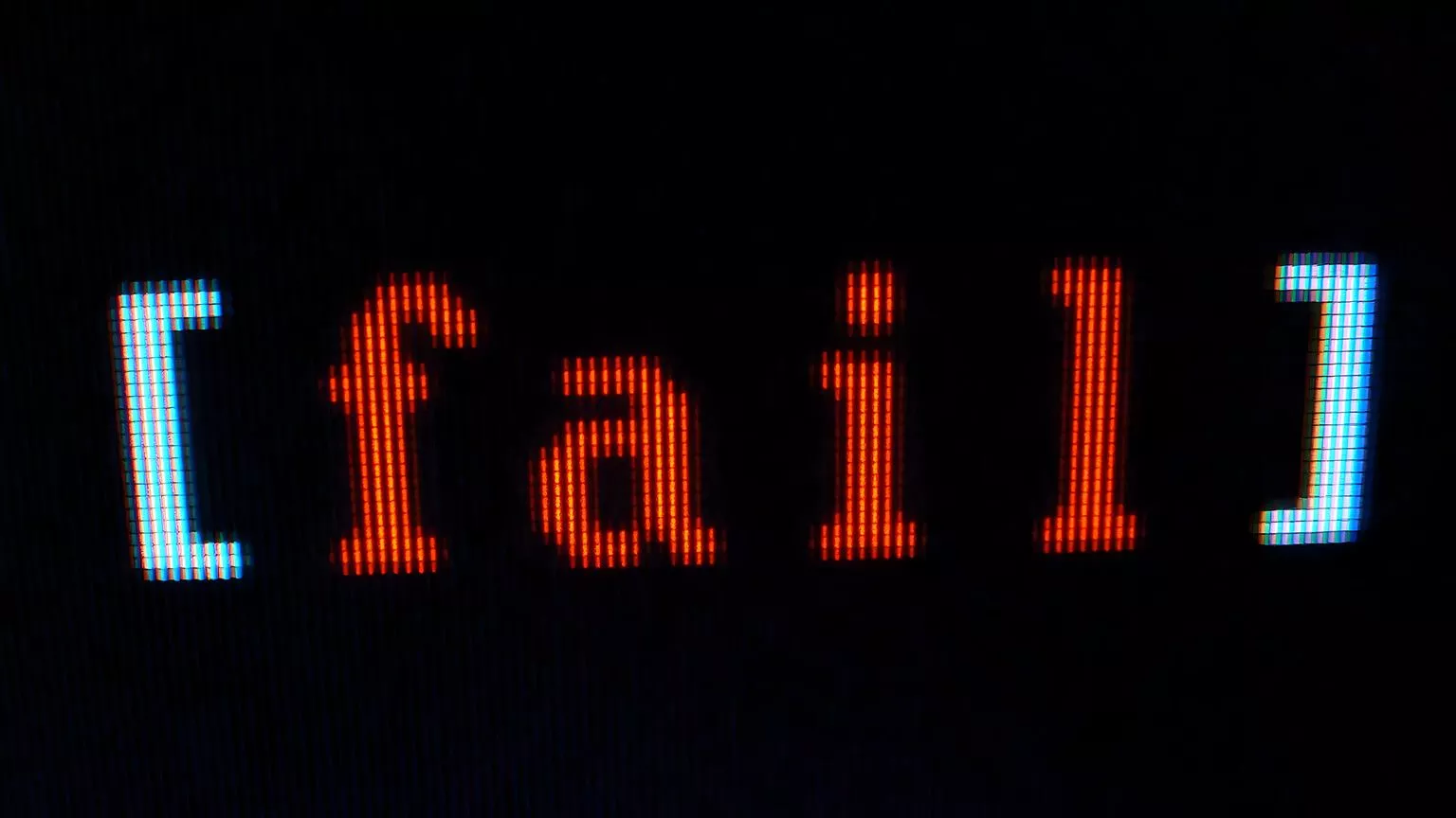Code Fail Black Desktop Wallpaper