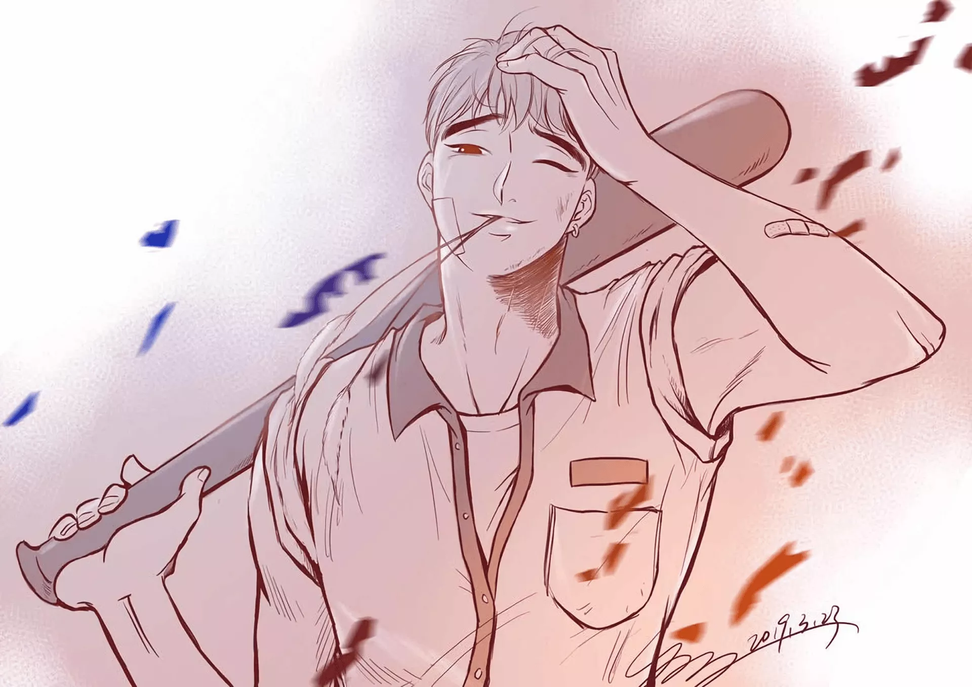 Anime bj alex HD nam dong Gaming Mat