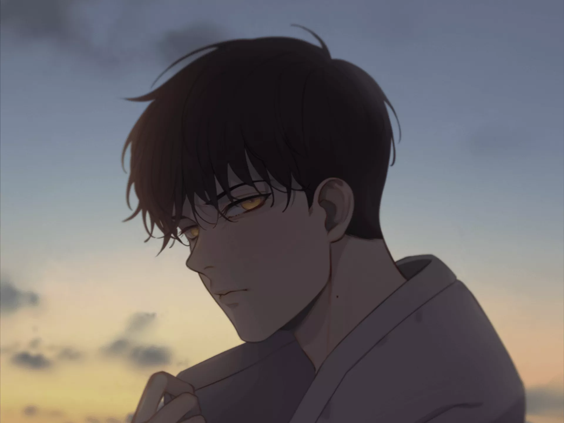 Ahn Jiwon Anime BJ Alex HD Wallpaper