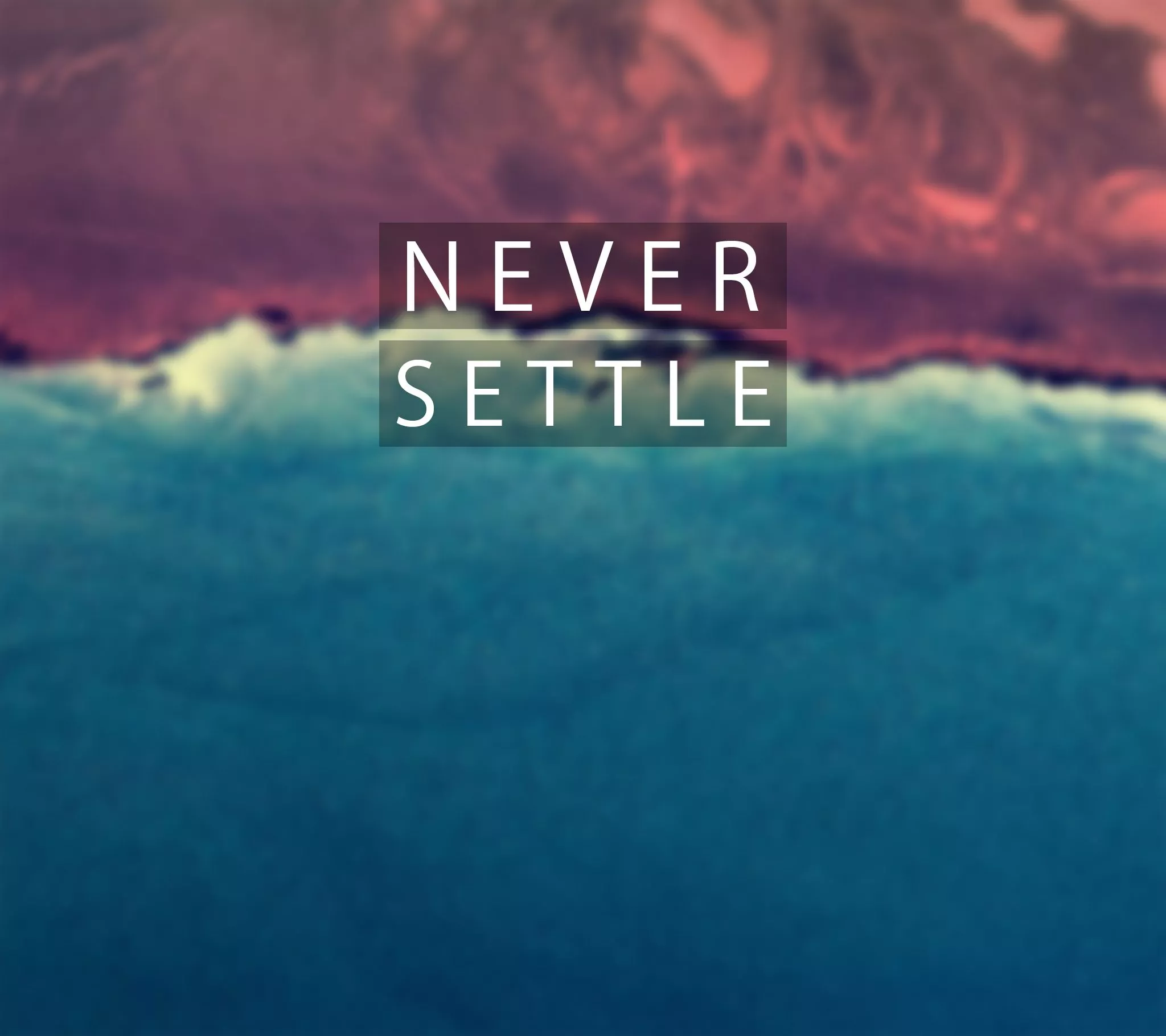 Never Settle wallpaper