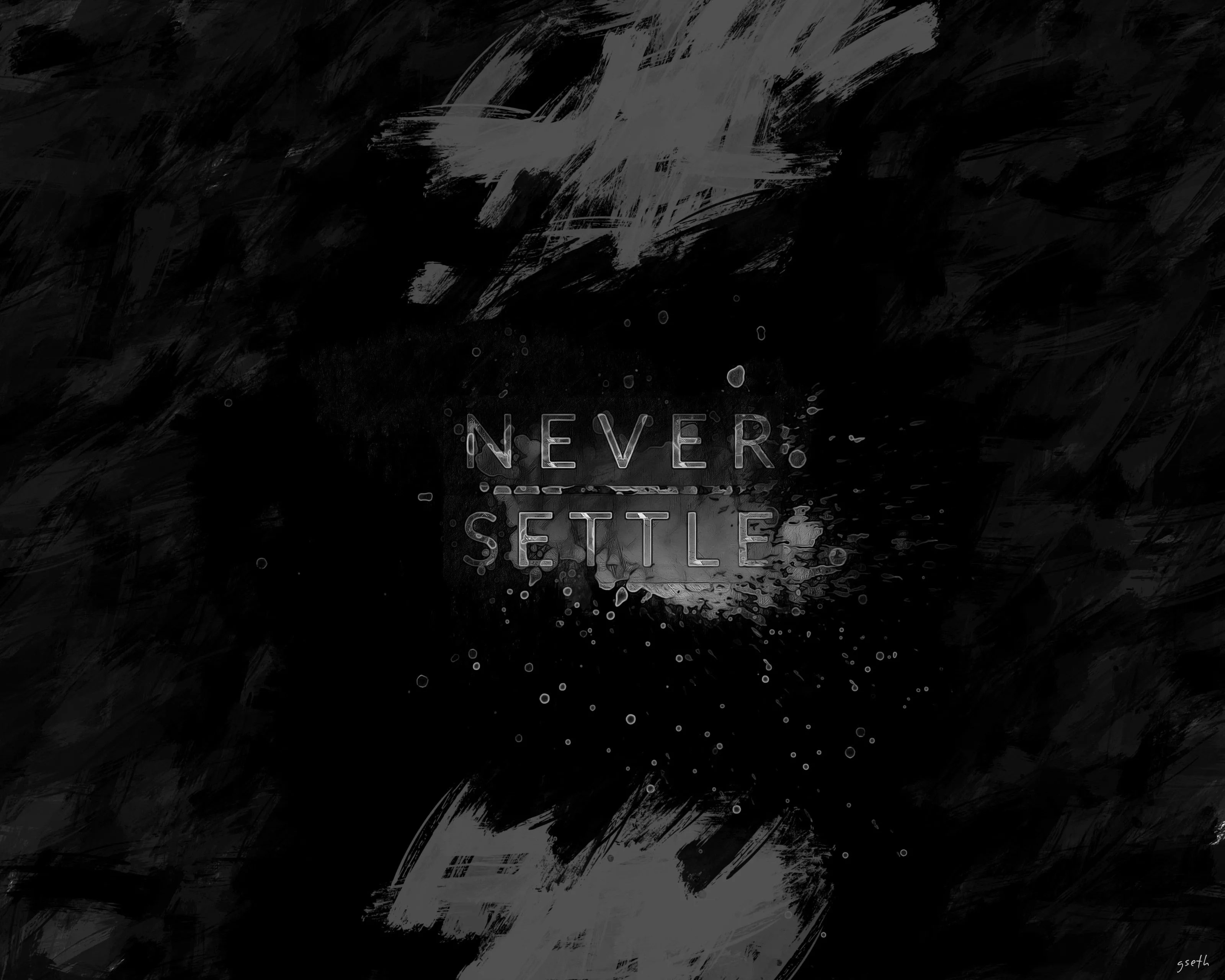 One Plus Never Settle Wallpaper, HD