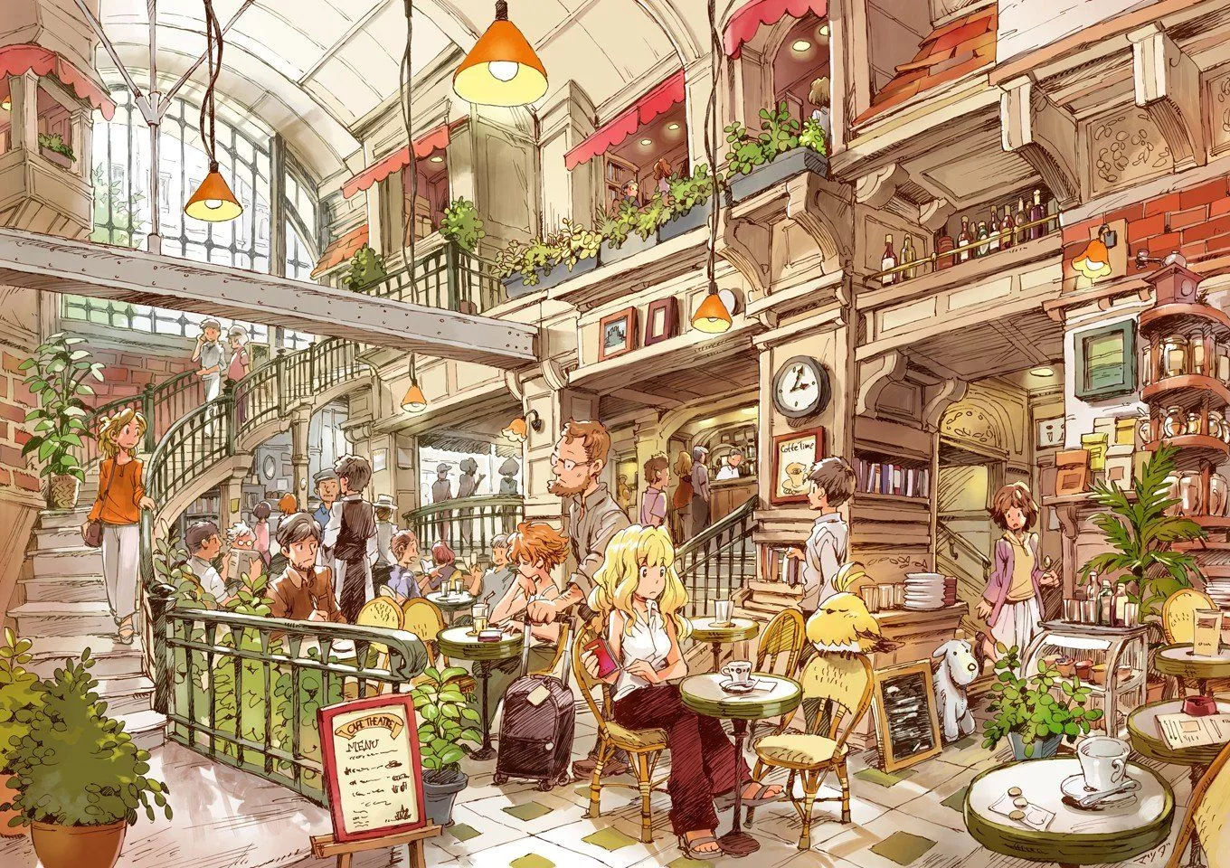 cafes HD Wallpaper / Desktop