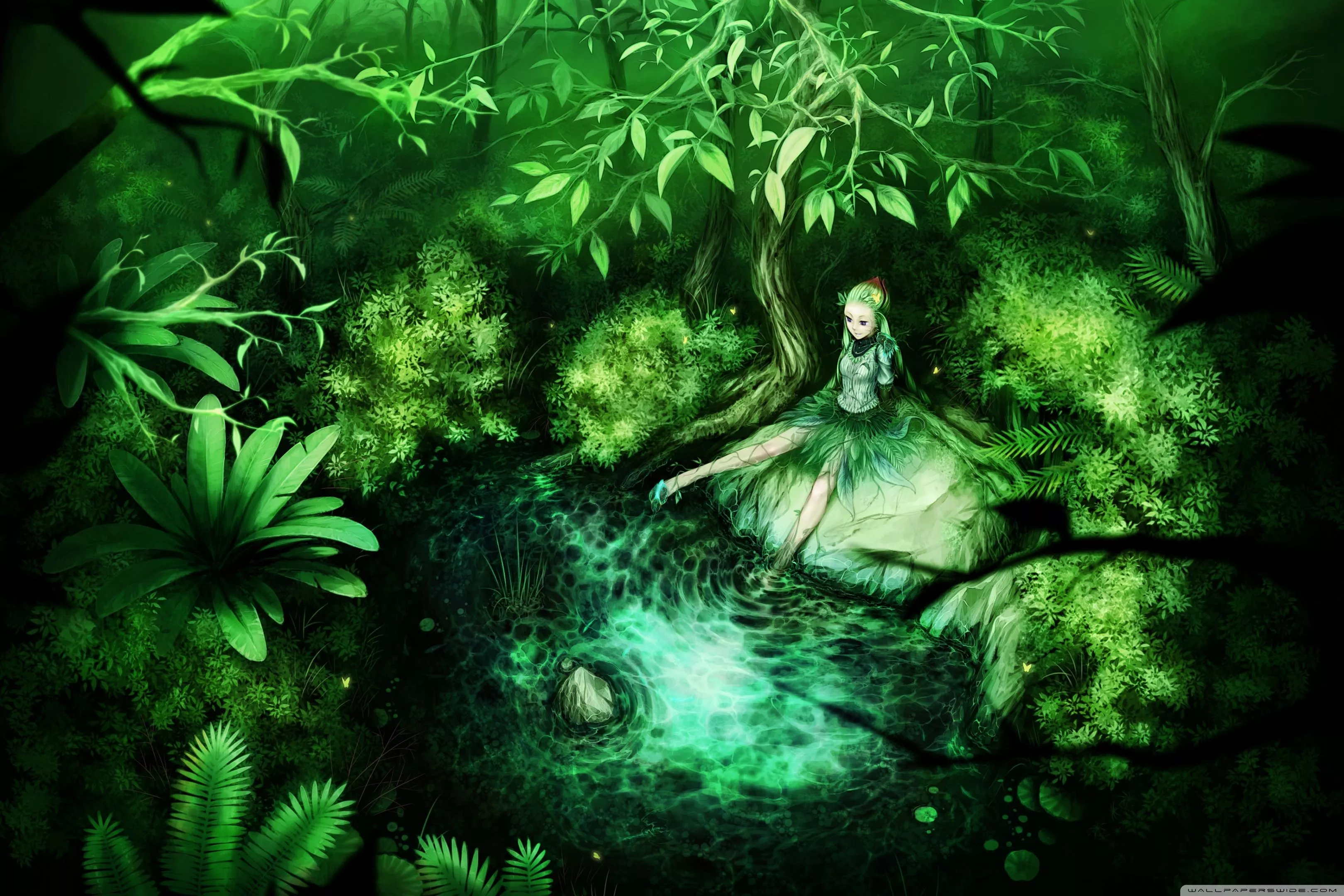 Green Fairy Ultra HD Wallpaper for 4K