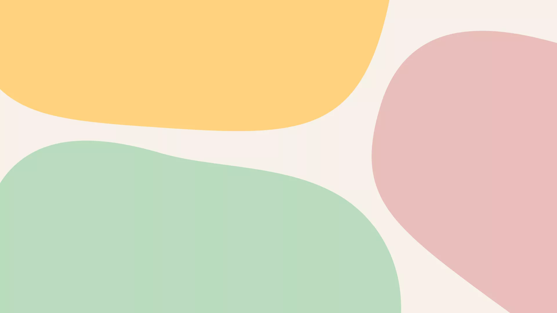 Purple Pink & Yellow Organic Shapes Minimalist Desktop Wallpaper