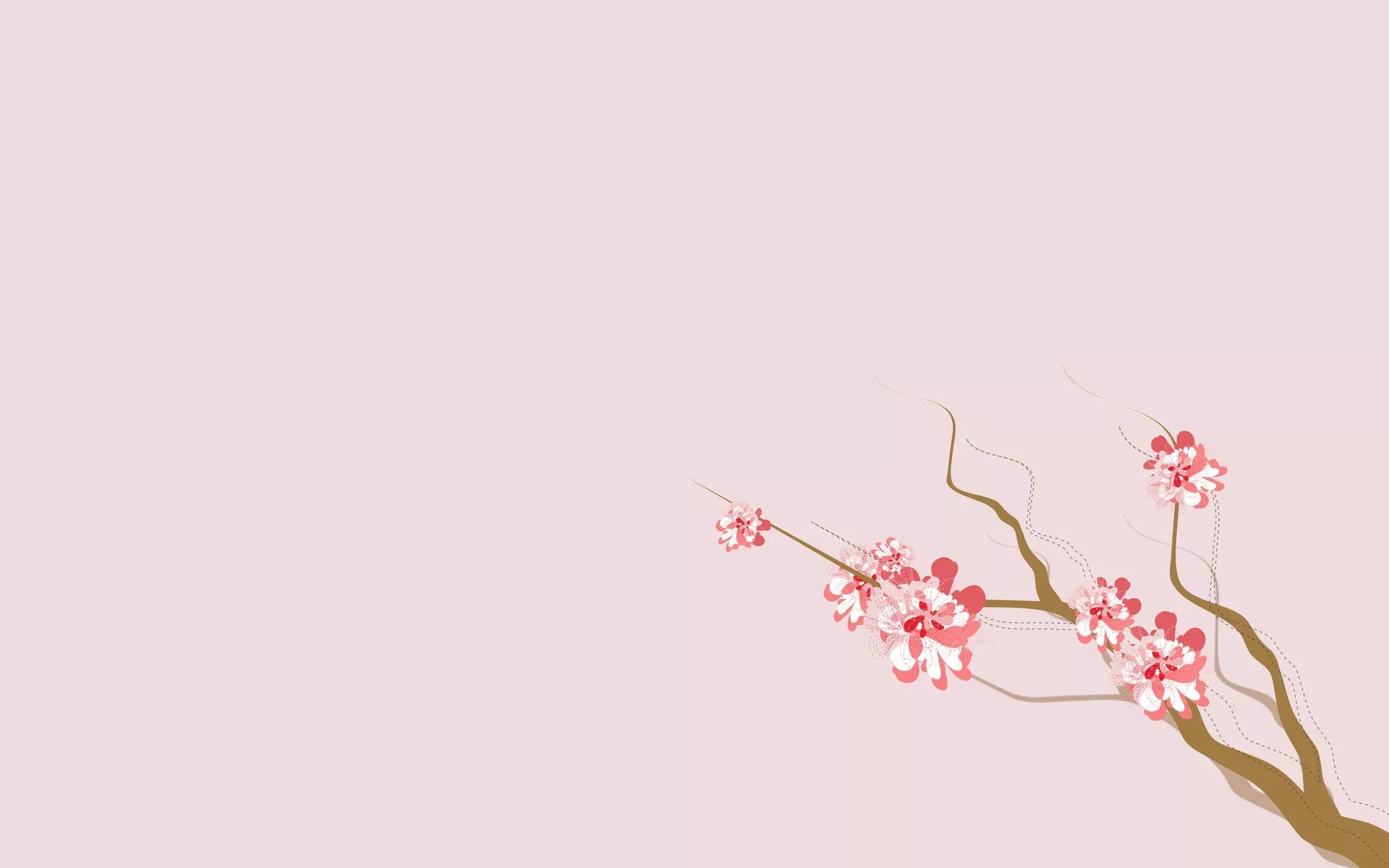 Serene Pink Blossoms: Artistic Nature HD Wallpaperx1200