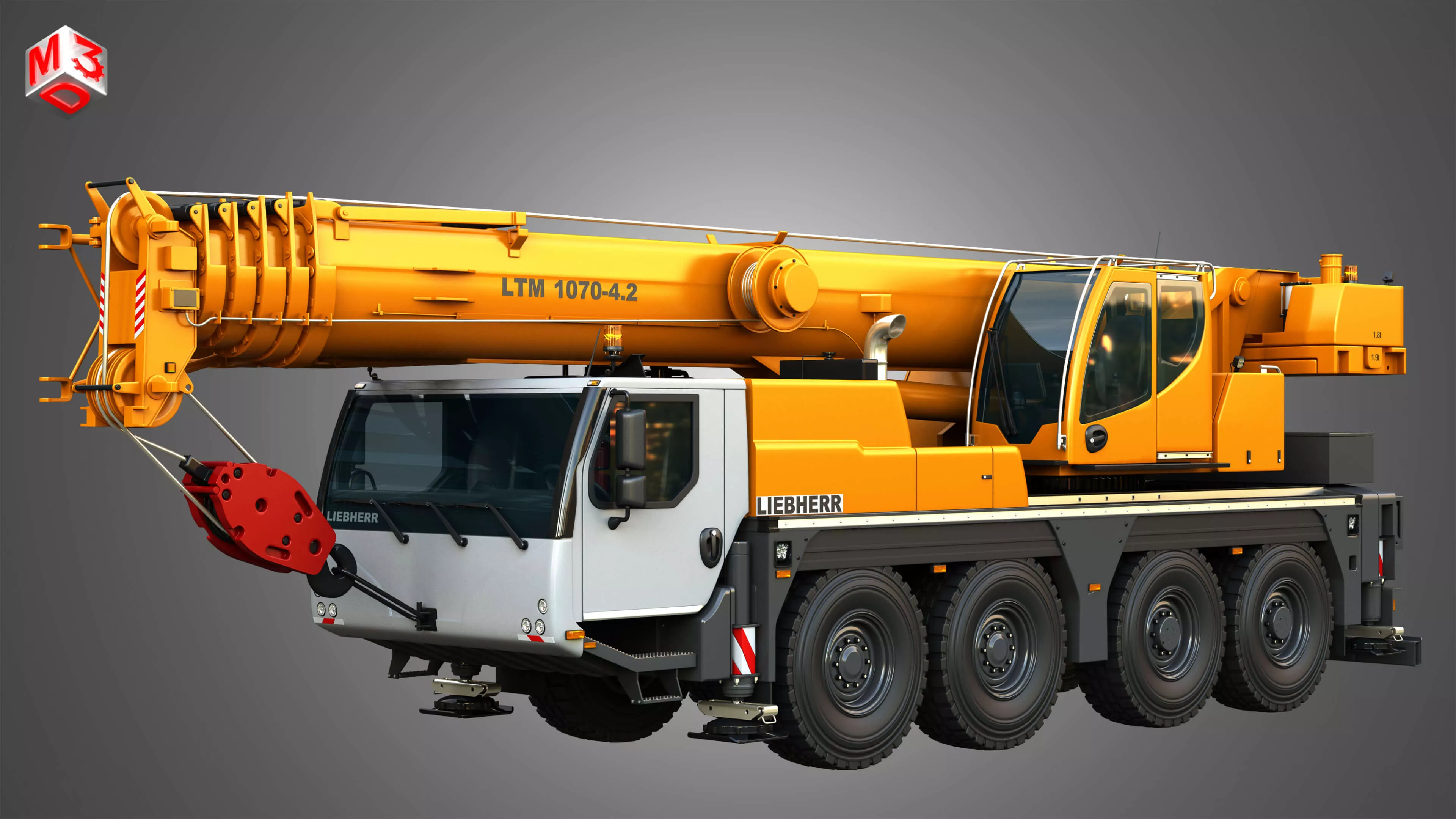 Ltm 1070 4 2 Mobile Crane 3D Model