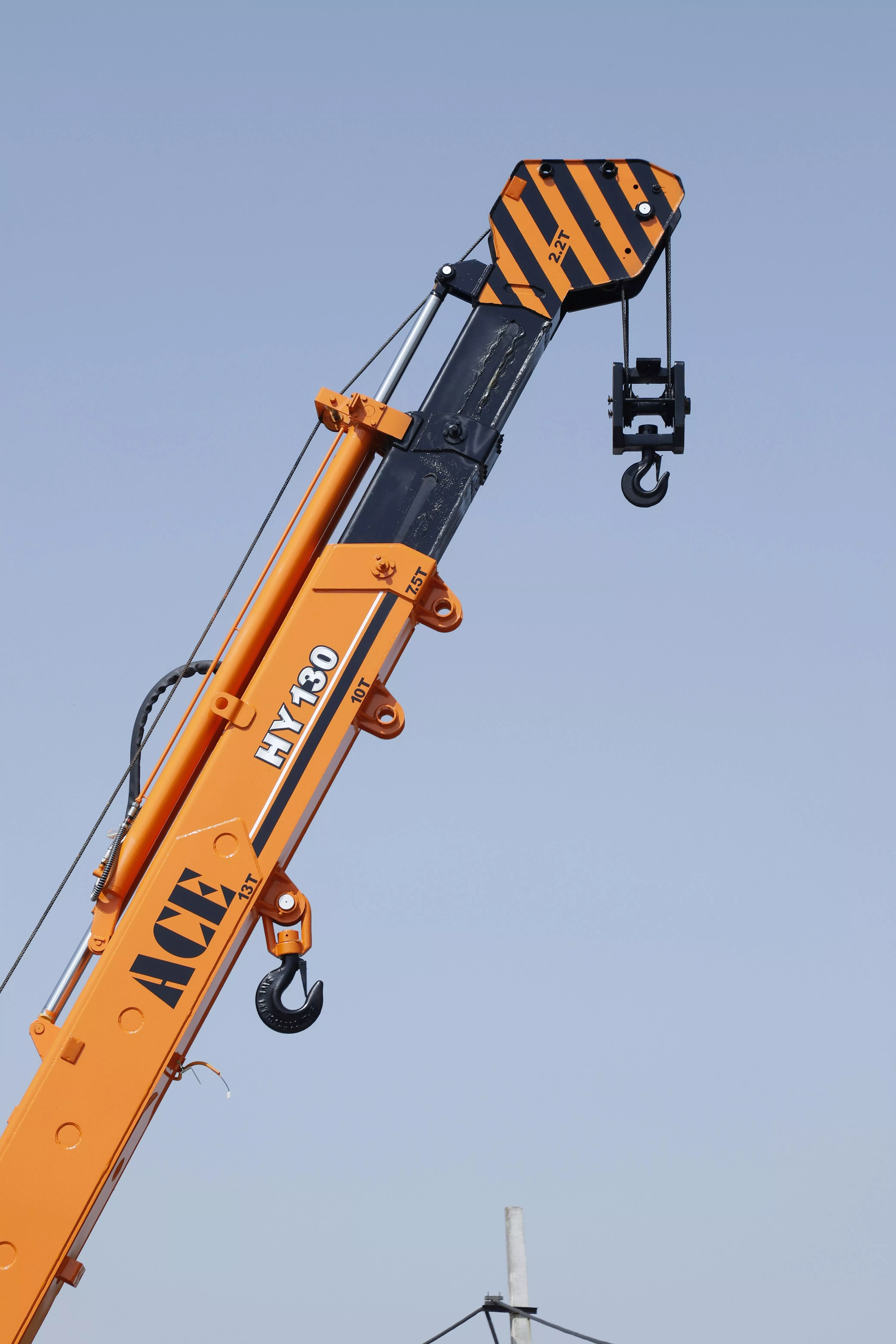Bright Orange Ace HY130 Mobile Crane