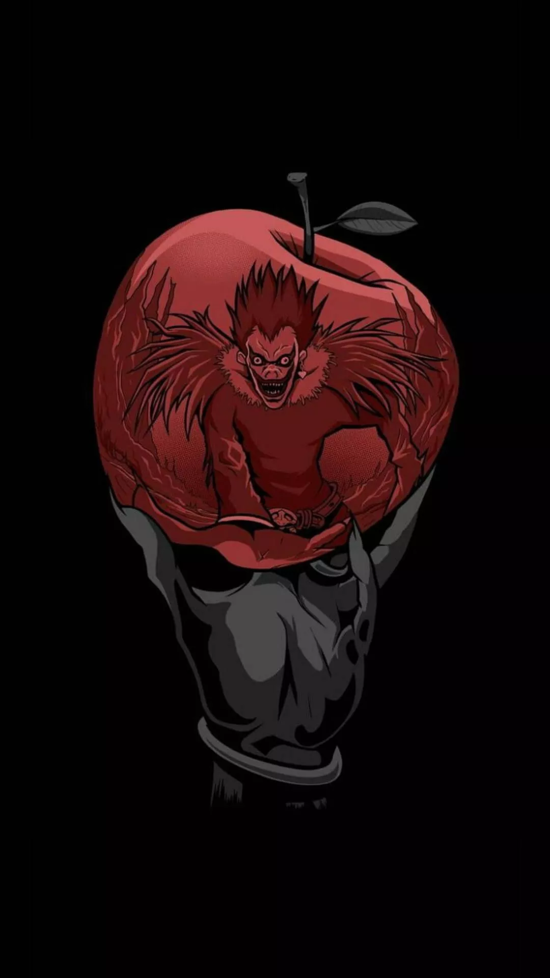 Apple Reflecting Ryuk From Death Note