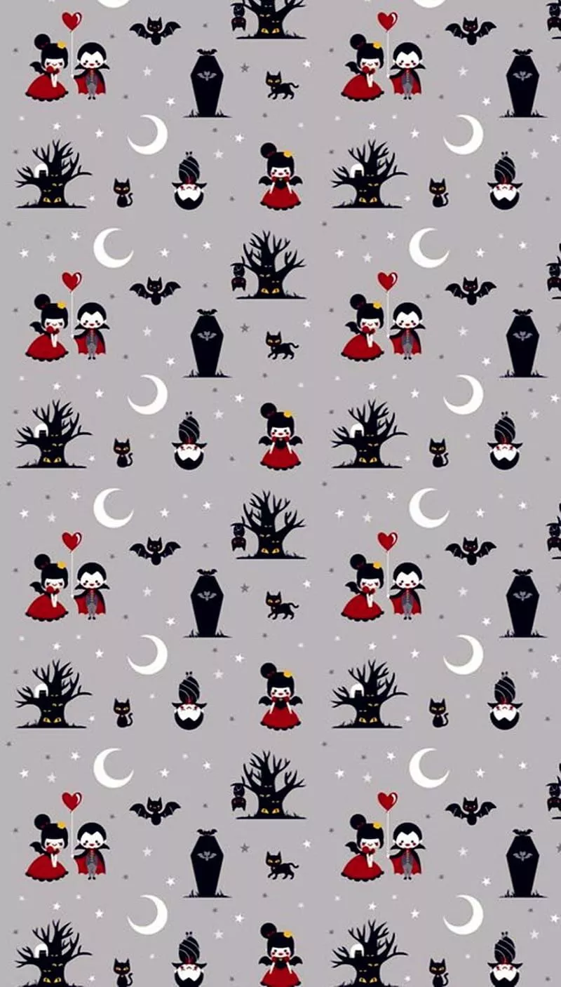 HD cute halloween vampire wallpaper